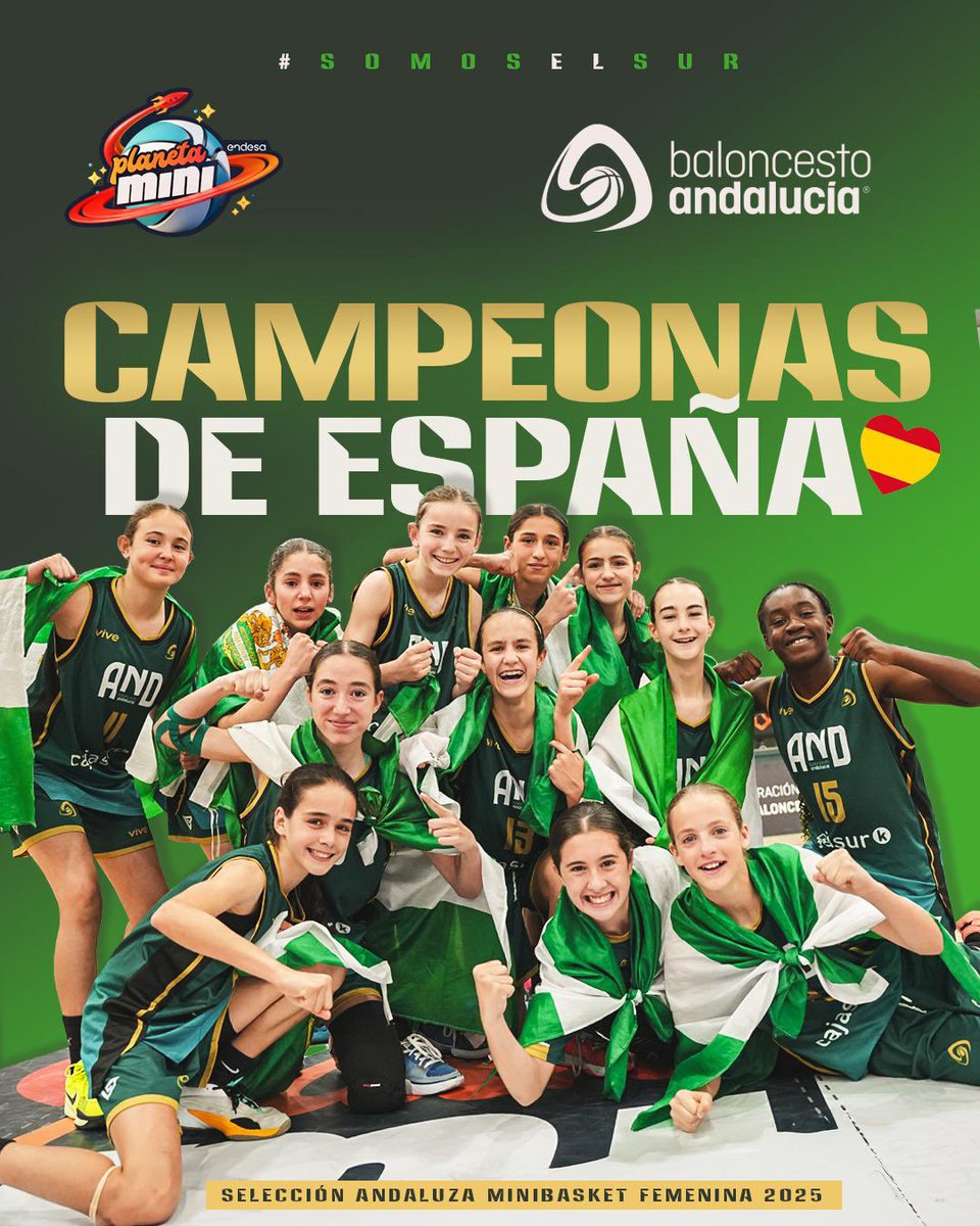 🥹 Lágrimas de una CAMPEONA DE ESPAÑA.

🥇 Teresa Lara, jugadora del Carrera Legal FBCG, se lleva el oro en el #PlanetaMini2025.

🔝 La rojinegra cierra el torneo promediando más de 11 puntos por partido y una media de 12,7 de valoración por encuentro.

#ContigoFundación