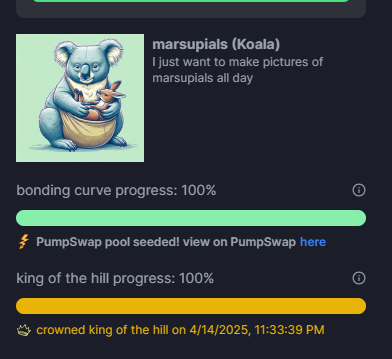 EstradaZig's tweet photo. Koala about to Break out off the retrace!!
@CryptoKing_2020 

ByBpiphj2pccspKdqxRCCVABRP6kVu4t4tM61LdQpump https://t.co/em5ioddyhu