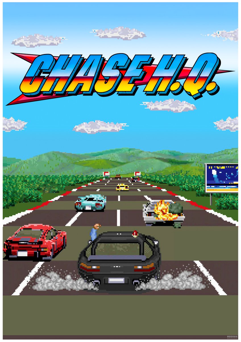 GaryArnott's tweet image. Chase H.Q. is one of my most loved arcade games so took this @RetroGamer_Mag magazine cover &amp;amp; made into a nice A3 sized poster for the man cave!!

🖍️🖼️😍🪄👍

#ChaseHQ #Taito #Arcade #Retrogaming #Racer #Retrogamer #Retrogames #80s #1980s #Racing #Magazine #CoverArt #Artwork #Art