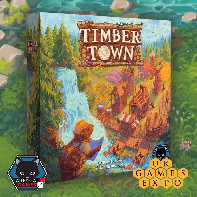 alleycatgames's tweet photo. Introducing: TIMBER TOWN!

Our early release game launching at the UK Games Expo! Featuring:

🦫 Gorgeous art
🃏 1000+ ways to play with dozens of objective cards
🏠 Tile placement mechanics
👥 2p game - perfect for dates
💰 Low price point of £21.99 (down from £23.99 in retail!) https://t.co/khfLoyvoGu