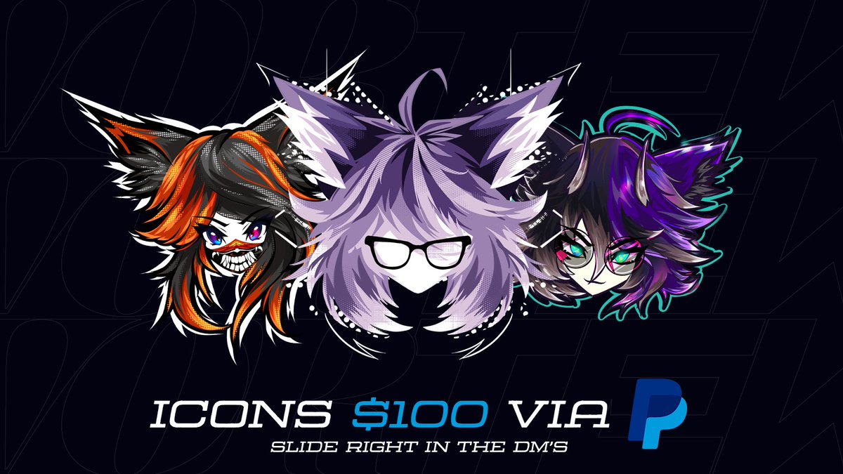 Doin this again!
Icons for $100 via PayPal
Slide in the DM's or add my discord!  -&gt; .vortek