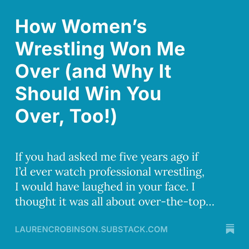 I had such fun writing a post for work that I decided to start this thing. Please subscribe if you are so inclined. It's gonna be wild.

laurencrobinson.substack.com/p/how-womens-w…