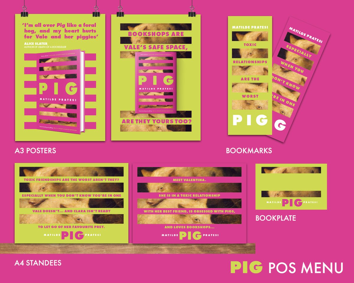 Little, Brown: Book News (@lbbooknews) on Twitter photo Toxic friendships are the worst, aren't they?
Pig by Matilde Pratesi is out on the 1st May, grab POS for your bookshop by emailinng marketing@littlebrown.co.uk
๐Posters
๐Bookmarks
๐Standees
๐Signed bookplates Toxic friendships are the worst, aren't they?
Pig by Matilde Pratesi is out on the 1st May, grab POS for your bookshop by emailinng marketing@littlebrown.co.uk
๐Posters
๐Bookmarks
๐Standees
๐Signed bookplates