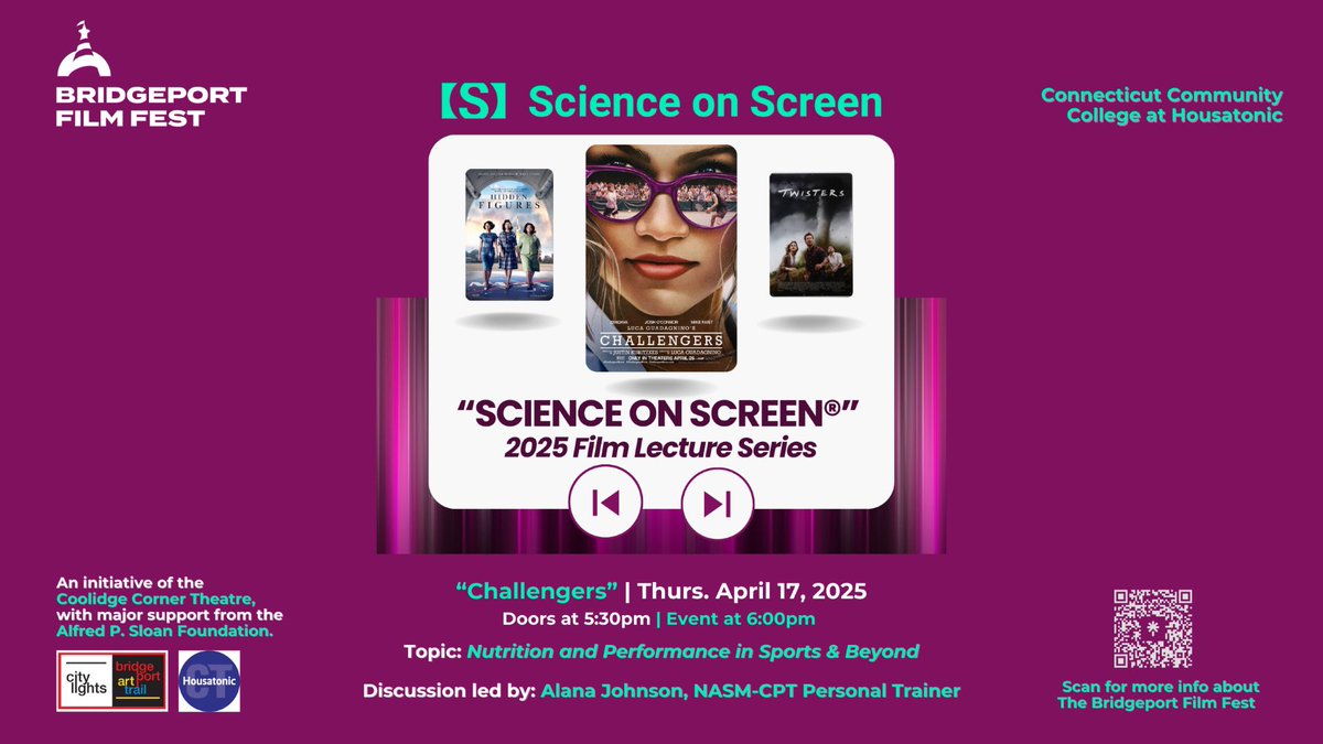 If you missed last week’s film, you’re in luck! 
Bridgeport Film Fest will be presenting “Challengers” not only will you see a great film but we will have a meet &amp; greet. Our speaker will also dive into meals plans for athletes and proper hydration. You don’t want to miss this!