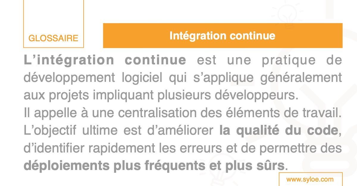 Syloe_SARL's tweet image. L'intégration continue, vous en entendez parler, mais savez-vous vraiment ce que c'est et comment elle peut transformer votre #workflow de #développement ? 🤔

Notre glossaire est là pour éclaircir le sujet ! 
➤syloe.com/glossaire/inte…

#integrationcontinue  #devops #infogerance