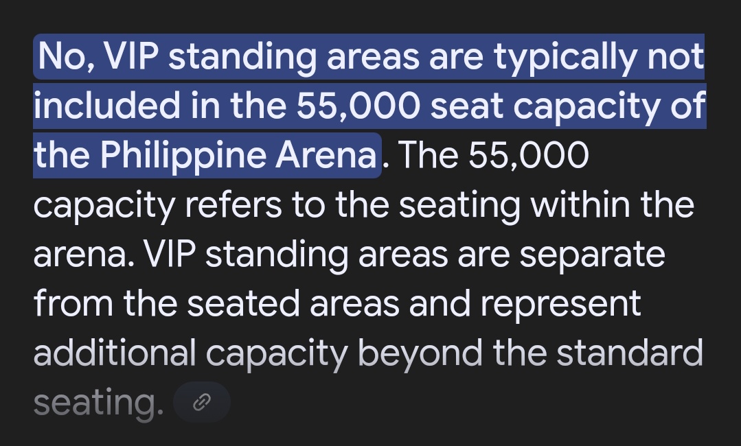 gel_atinboy's tweet photo. so di pa pala kasama vip standing and moshpit sa 55k seating capacity ng ph arena?!!! edi 55k+ tayo ron if ever mabenta lahat ng sections?! 

amazing naman kung masold-out both days.

SB19 CONCERT D2 SELLING
@SB19Official #SB19
#SaWWorldTourKickoffDay2 https://t.co/ZNUtCzpj8s