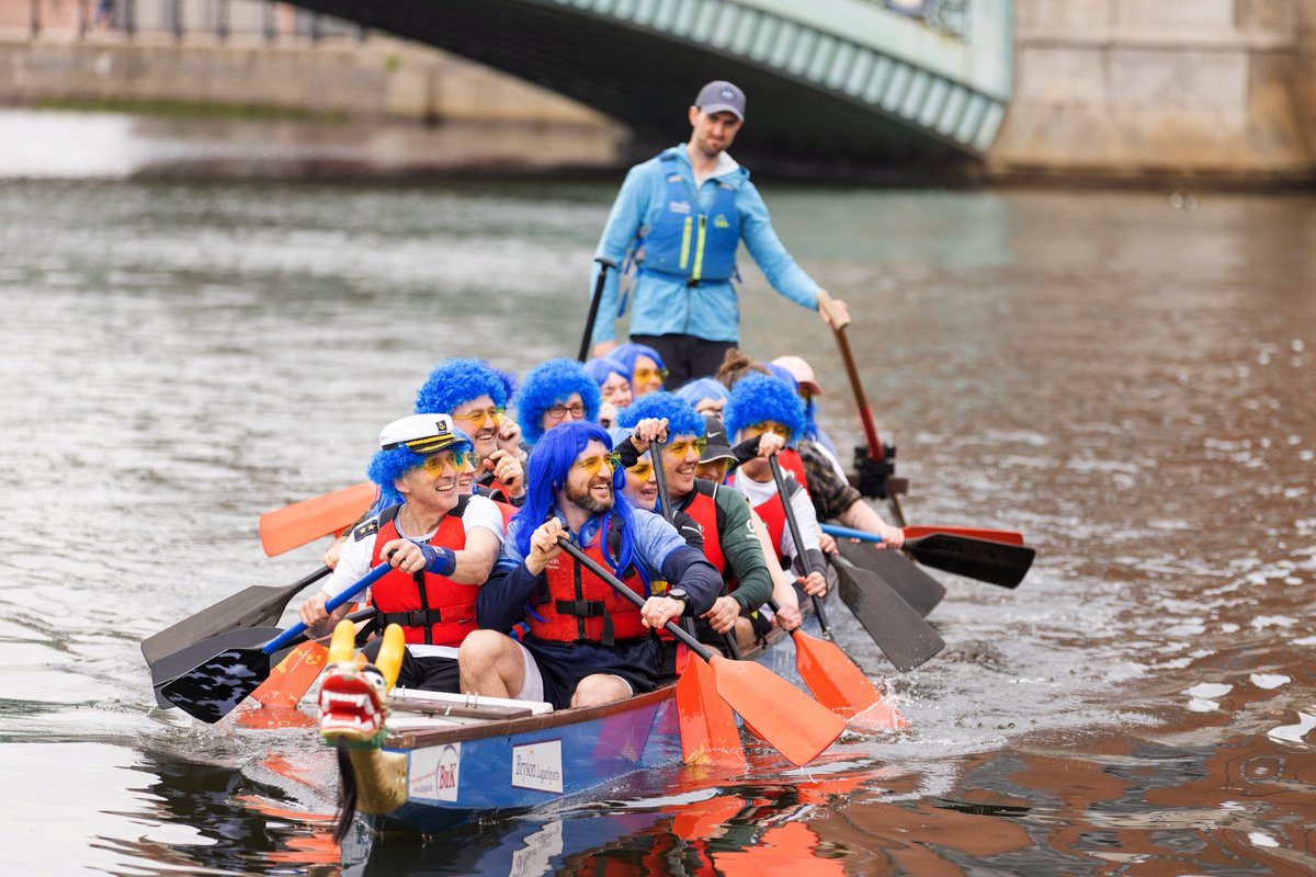kingsbridgehosp's tweet photo. That’s a wrap on an unforgettable #DragonBoatRace! 🛶 Huge thanks to all our teams, supporters &amp; sponsors - together we raised over £40,000 for @cancerfund_ni 💛 You paddled hard, cheered loud &amp; made waves 🌊 https://t.co/uzMeK5wAni