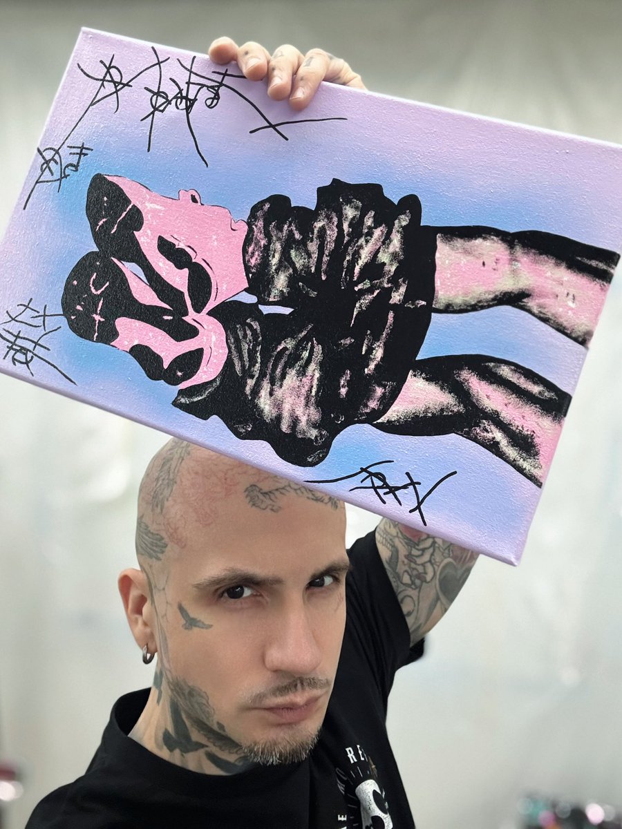 murt_burner's tweet photo. “WATERMELON” IS A JUICY SNAPSHOT OF MODERN MANHOOD—LEGS OUT, PANTS DOWN, EGO UP. IT’S NOT ABOUT SEX OR FRUIT. IT’S THAT STUPIDLY HUMAN MOMENT WHERE CONFIDENCE CRASHES INTO COMIC SANS REALITY. FUNNY, SAD, PINK, AND STILL WEIRDLY HOT.

#metexpressionism #murtburner #art #artist https://t.co/zkmpPnqiFe