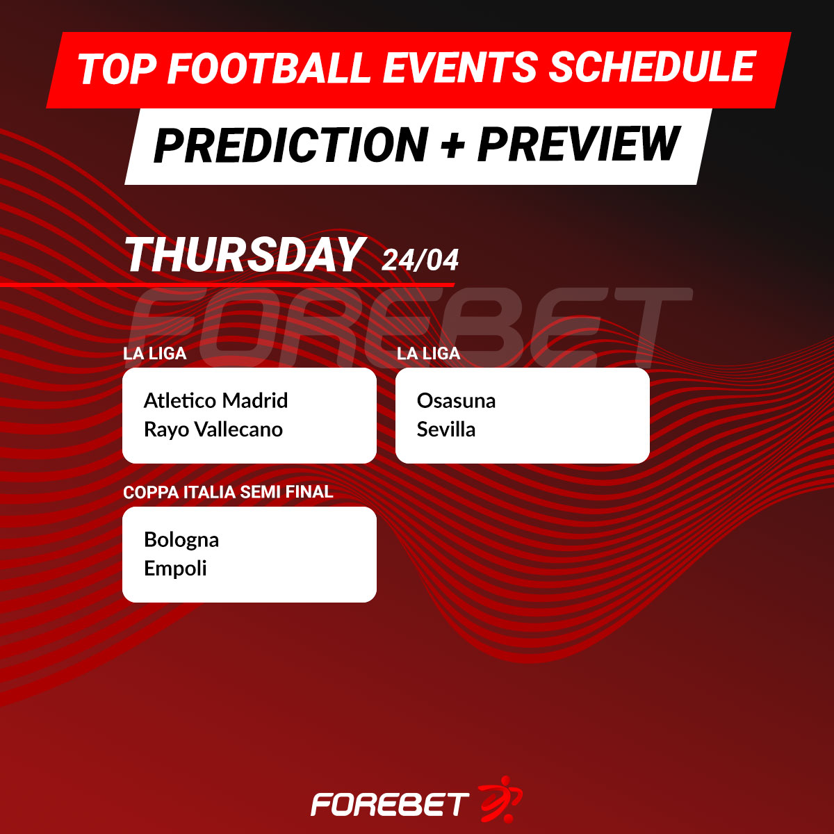 Forebet's tweet photo. The week will be interesting for sure! 🤩💥
#forebet #topevents https://t.co/zK29sLWYiI