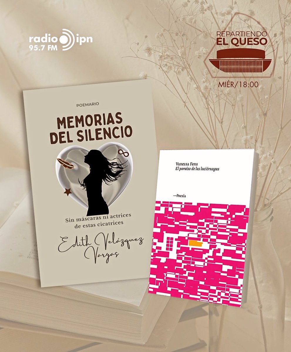 Nos escucharemos HOY‼️ En radio IPN 95.7 FM 📻 a las 6pm, estaré hablando de mi poemario y de cómo surge esta faceta de la escritura en mi vida. Gracias a <a href="/radioipnoficial/">Radio IPN</a> <a href="/diegopardave/">Diego Pardavé</a> por hacer esto posible ✨🙏‼️📖
