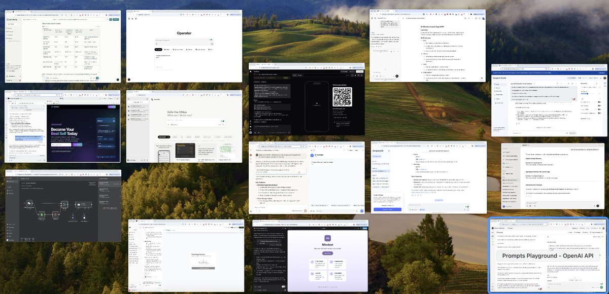 It still blows my mind that two years ago I barely used AI. Now I’m running 14 at once.