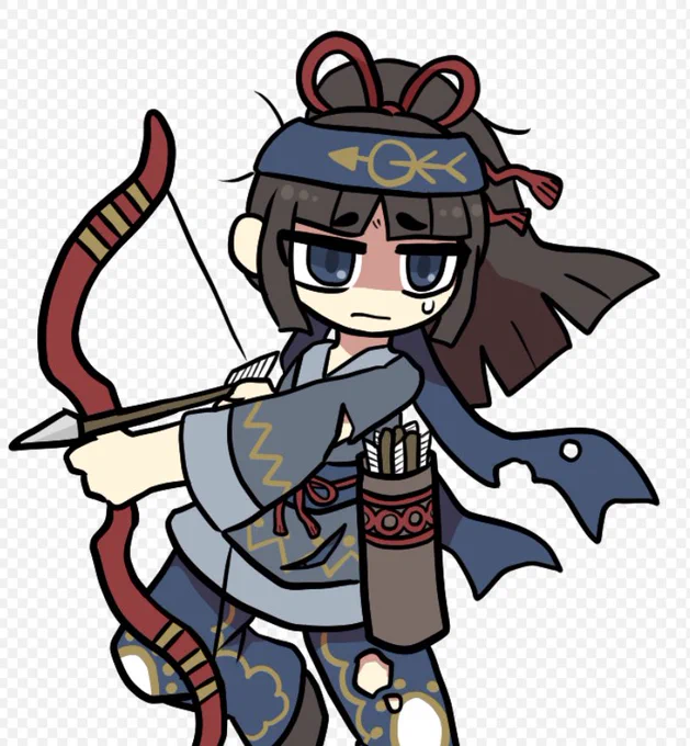 今日はバグ直してスチルと負け后羿も描いた 寝ます 