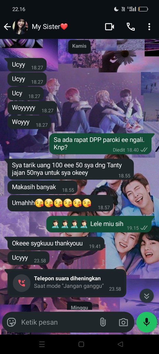 Miko011999's tweet photo. @convomf Demi dapet duit, kata sayang dan emot love bakal dia keluarin. 😌😌😌
Anggepan dia kakaknya ini pohon uang kayanya. https://t.co/KWjAsHpO9d