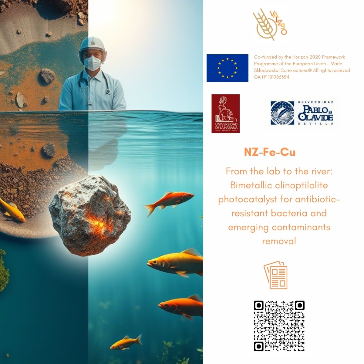 🚀 #VALZEO #Breakthrough! NZ-Fe-Cu catalyst cleans #Guadaíra River water, removing 29 pollutants &amp; antibiotic-resistant bacteria. Led by Dr. Rabdel Ruiz-Salvador &amp; Dr. Menta Ballesteros at Pablo de Olavide Univ, with Univ of Havana . 🌍💧 Read more: bit.ly/4lwvN9K