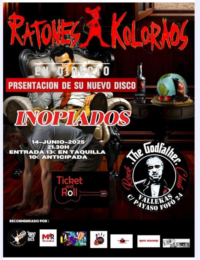 El 12 de mayo sale el disco " inopiados"