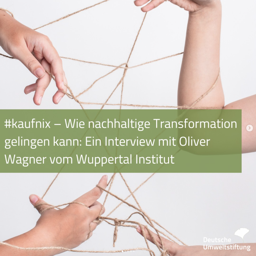 umweltstifter's tweet photo. 🌍 Wie gelingt die nachhaltige Transformation – und was hat Suffizienz damit zu tun?
Im Gespräch mit Oliver Wagner vom Wuppertal Institut werfen wir einen Blick auf die Rolle von Politik, Kommunen und uns allen. 💚 @Wupperinst 
👉Zum ganzen Interview: https://t.co/72lNIwZkO9 https://t.co/atNuBew4af