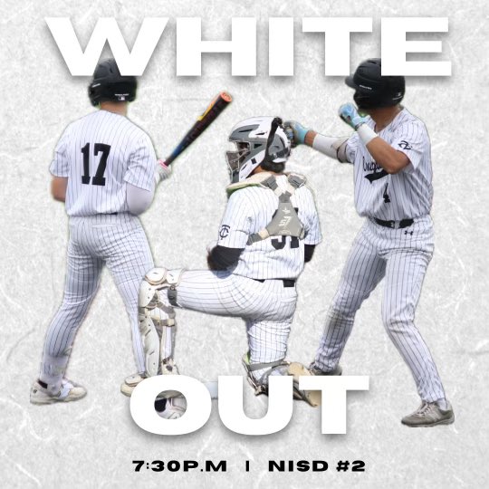 CougarClark's tweet photo. 🔔Clark, TX Gameday Alert 🔔 

‼️WHITE OUT‼️

Wear white in support of the Cougars! 

Cougars (6-3) host district leader Reagan (9-1) at NISD #2 at 7:30. 

Senior recognition will take place prior to first pitch.

Game will be streamed live on TSP!

Let's go Cougars ⚾️🐾 https://t.co/AbnWMiYSqc