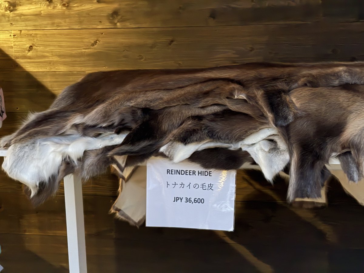 今の俺の悩みは 北欧館で売られてた トナカイの毛皮とツノの栓抜きを