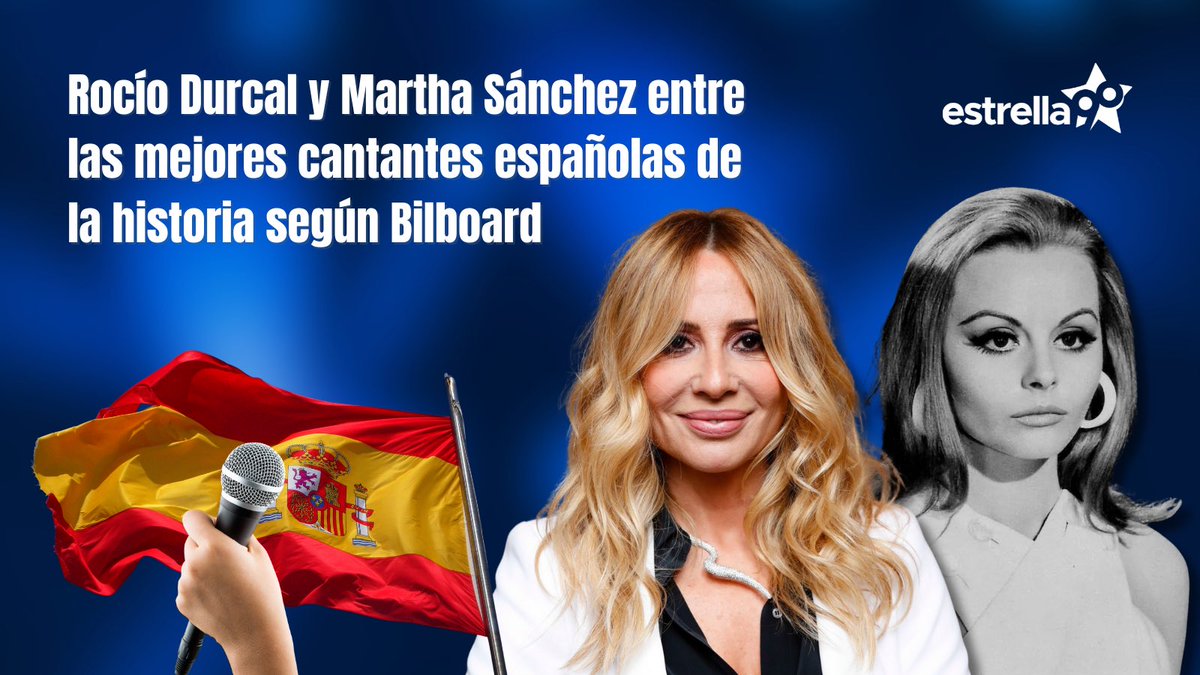 Si te preguntaran quienes son las mejores artistas españolas de los tiempos,¿cuál sería tu respuesta? 

De acuerdo a la revista <a href="/billboard/">billboard</a> Martha Sánchez y Rocío Dúrcal se encuentran en esta lista. 

¿Qué opinas tú?