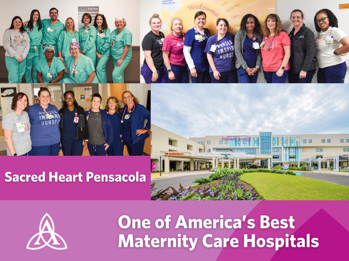 Ascension Sacred Heart (@shhpens) on Twitter photo Sacred Heart Pensacola and Sacred Heart Emerald Coast have earned the distinction of being included on Newsweek’s list of America’s Best Maternity Care Hospitals at the highest five ribbon level. Read more about this recognition here: ascn.io/60192H8W3 Sacred Heart Pensacola and Sacred Heart Emerald Coast have earned the distinction of being included on Newsweek’s list of America’s Best Maternity Care Hospitals at the highest five ribbon level. Read more about this recognition here: ascn.io/60192H8W3