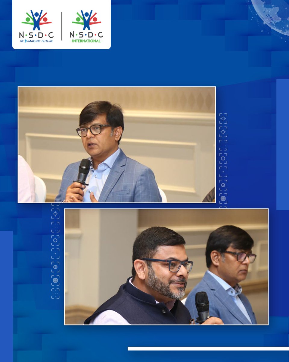 NSDCIndia's tweet photo. Showcasing India’s Skilling Leadership on the Global Stage
Mr. Alok Kumar, CEO – NSDC International, and Mr. Nitin Kapoor, VP – NSDC Academy, represented NSDC at the prestigious SIT20 Conference, themed ‘One World, One Vision, One Business’.
#NSDC #SIT20 #SkillIndia https://t.co/OtazOTgjUx