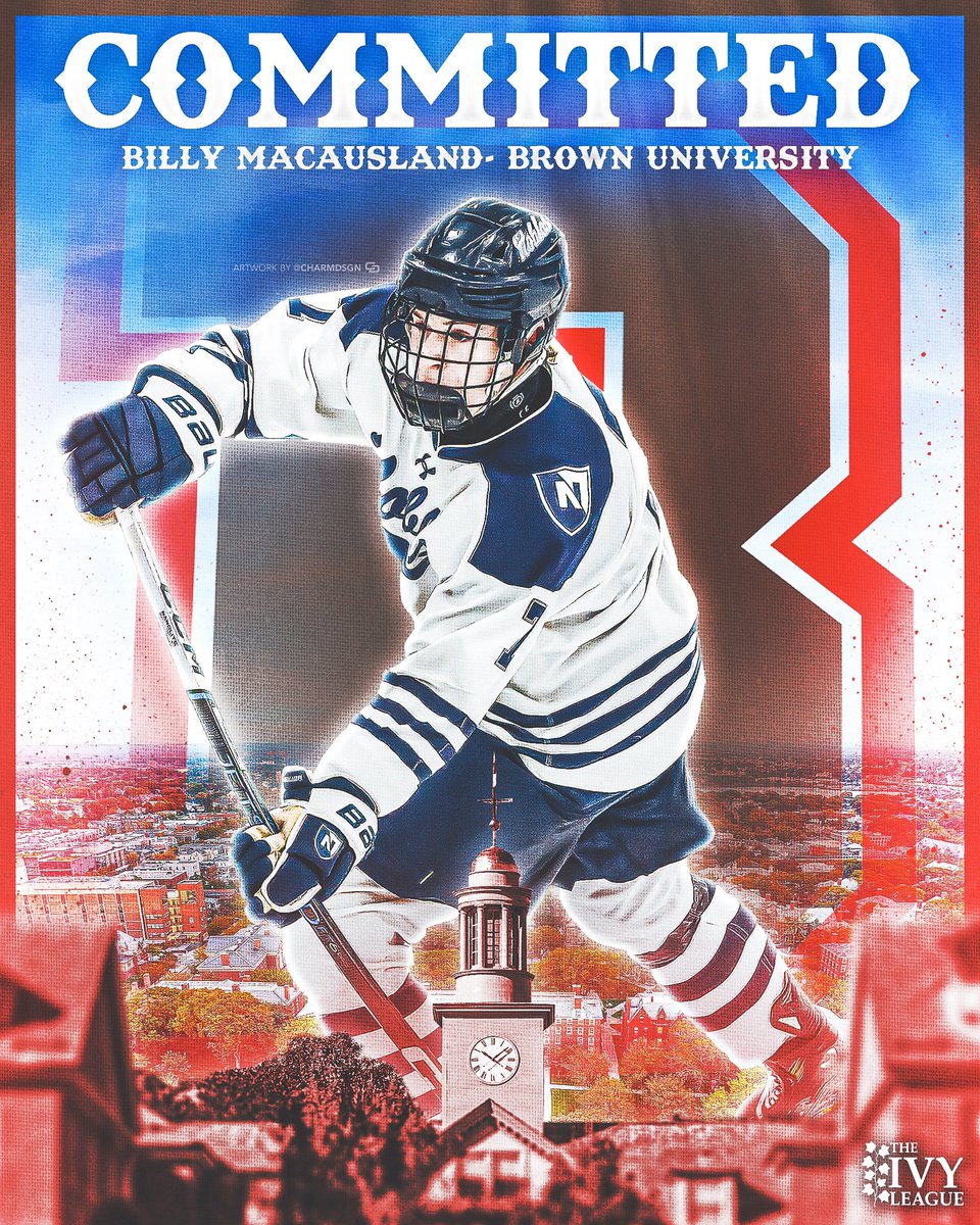 I am proud and honored to announce my commitment to further my education and play Division 1 hockey at Brown University. I would like to thank my family, friends, coaches and teammates who have helped me along the way.