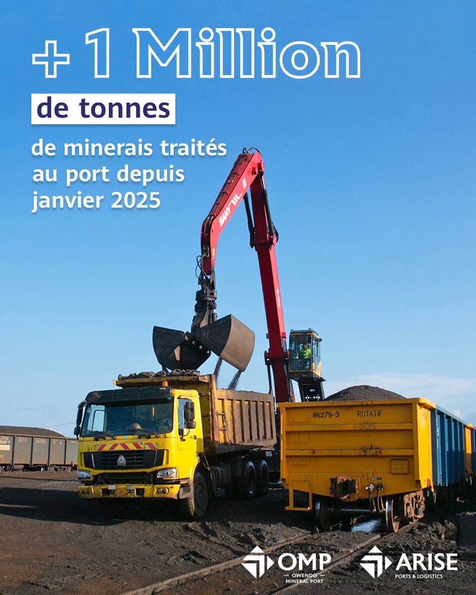 OMP dépasse 1 million de tonnes traitées au 1er trimestre 2025 !
Une étape majeure vers notre objectif de 6M de tonnes cette année.
Bravo aux équipes pour cette performance logistique !
#OMP #ArisePL #TransportFerroviaire #LogistiquePortuaire