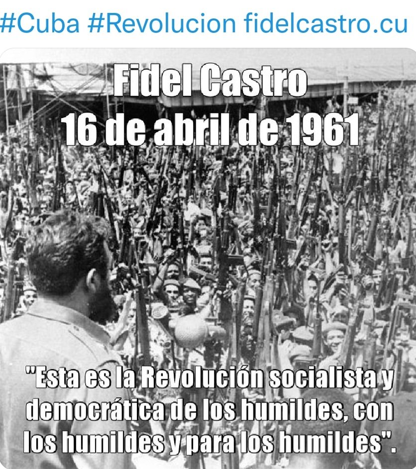 LastreRodriguez's tweet photo. Esta es #LaRevolucionCubana. La @Revolucion del Pueblo https://t.co/E2ESYQ1K21