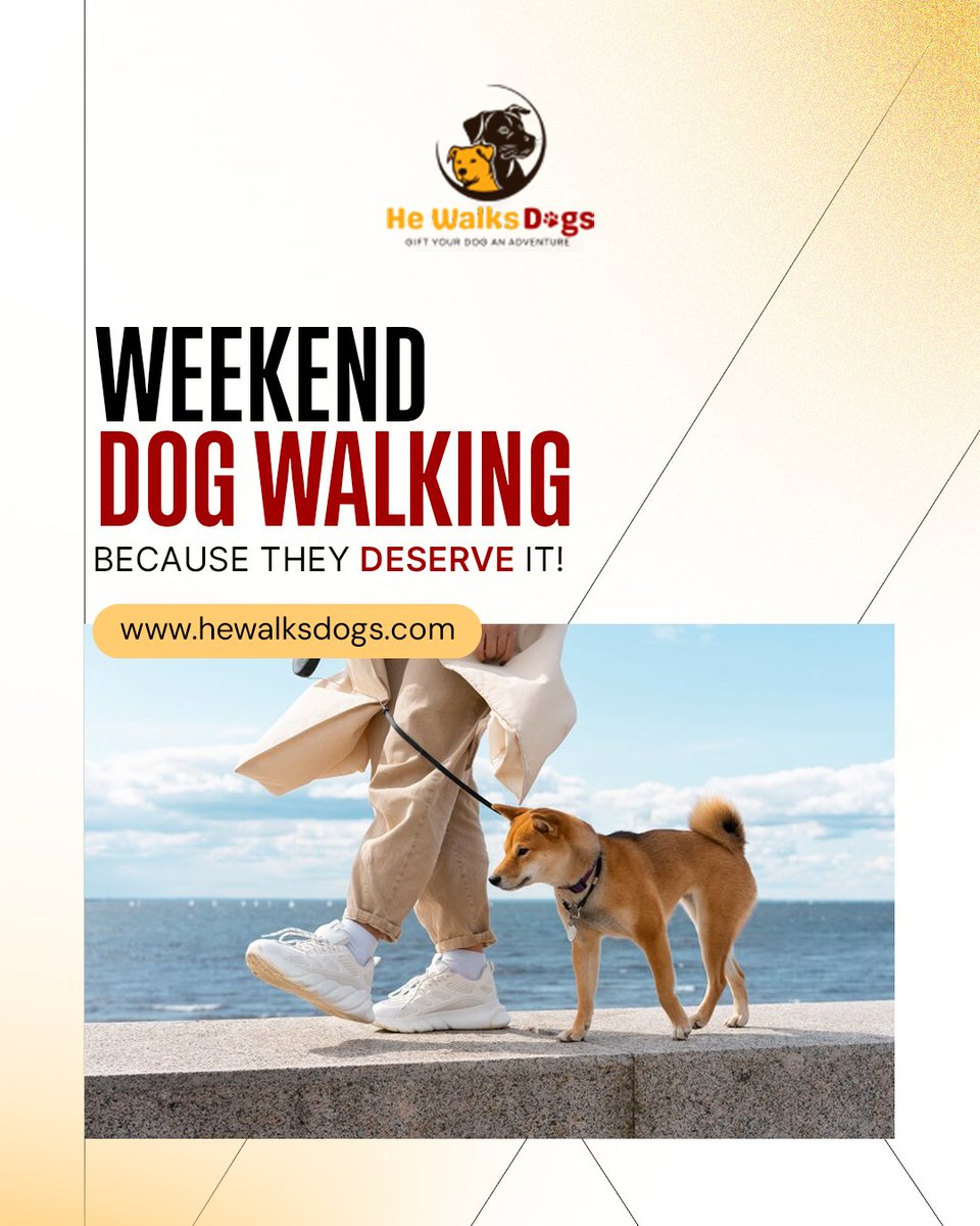 hewalksdogs2024's tweet photo. Weekend Dog Walks? We Got You! 🐾

Busy weekend? Last-minute plans? We’ll walk your pup so they stay happy &amp; active!

📅 Book now: https://t.co/CaUZjeE8KH

🐕 #WeekendWalks #HappyPup #HeWalksDogs https://t.co/xvyebm0f86