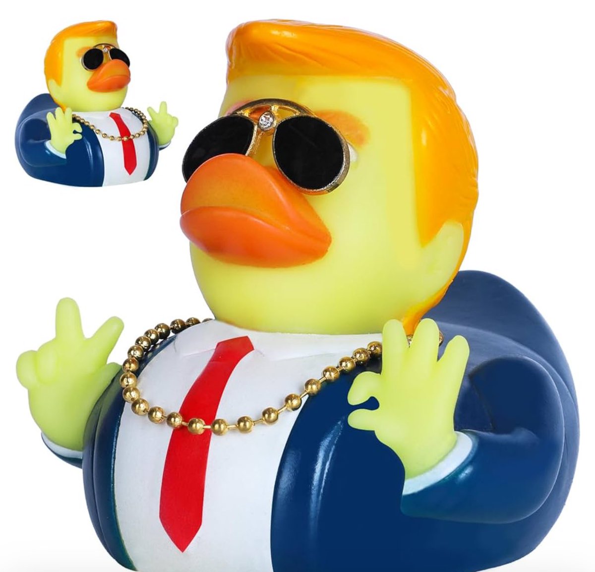 JeffXmemes's tweet photo. On my way to Phoenix for my son’s collegiate Volleyball National tournament. 🏐

Was gonna take #TrumpDuck with me but Jeff Bezos didn’t deliver him on time because he was busy launching women into space. https://t.co/ZsCVq9ABWb