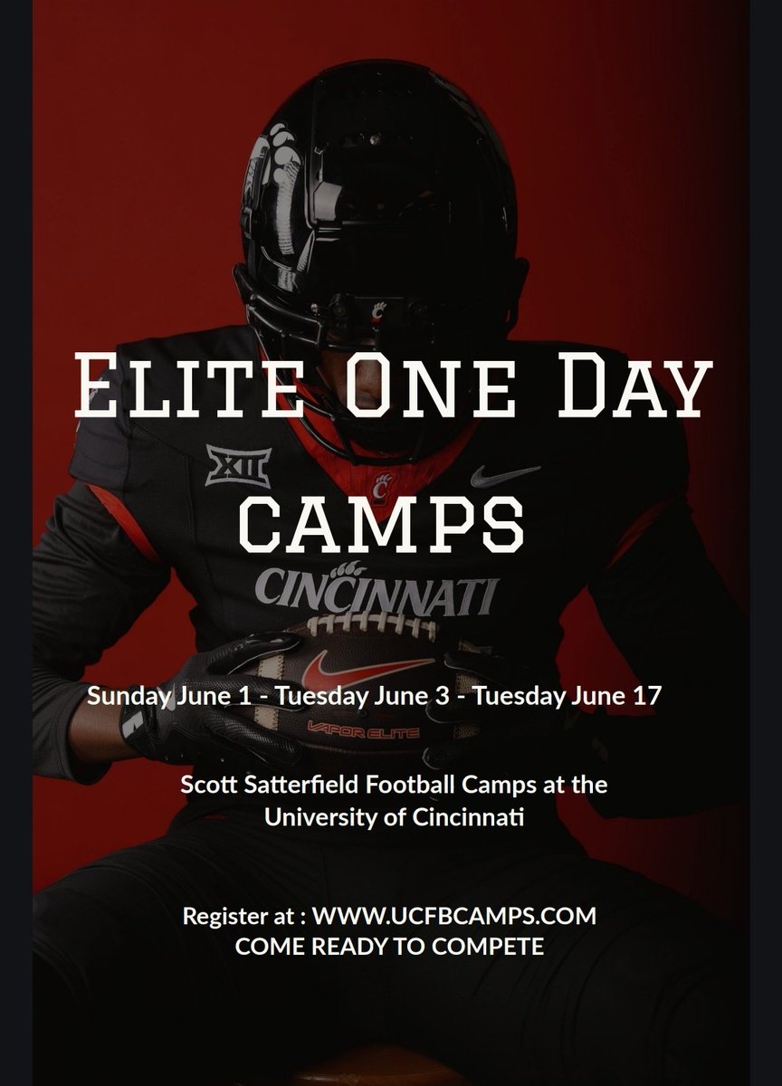 fast_ash7's tweet photo. I appreciate the invite. I'm excited to compete and display my talents! @GoBearcatsFB  @MitchMarotti @CoachDawkins1 @CoachSattUC #Bearcats #WeRunIt https://t.co/knZEoziLY3