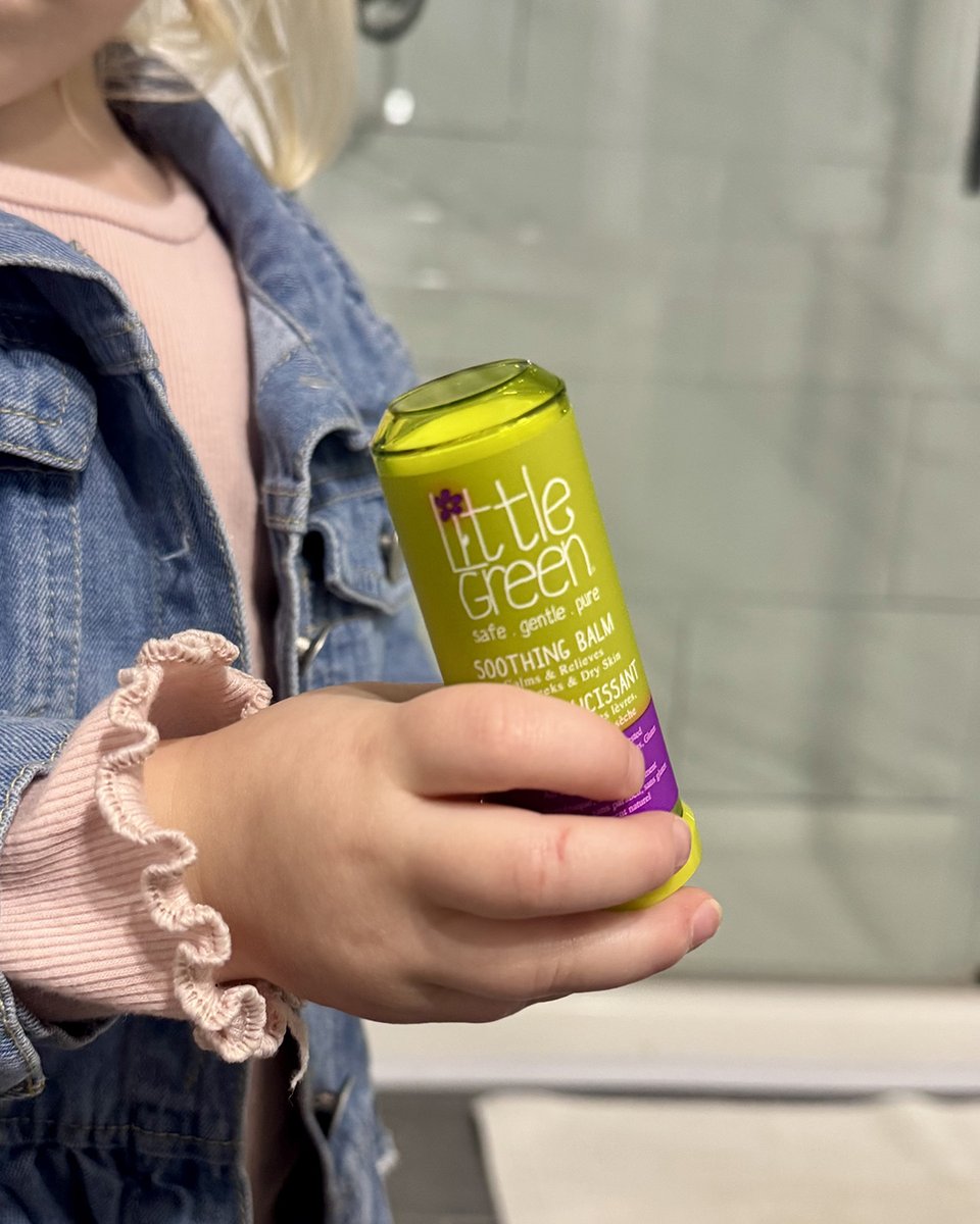 LittleGreenCare's tweet photo. Dry skin can still be an issue in the spring season. Keep your little ones moisturized and protected with our Soothing Balm. Skincare is for all year! Photo: @jordanalyssahale https://t.co/GBIfg5WGoq