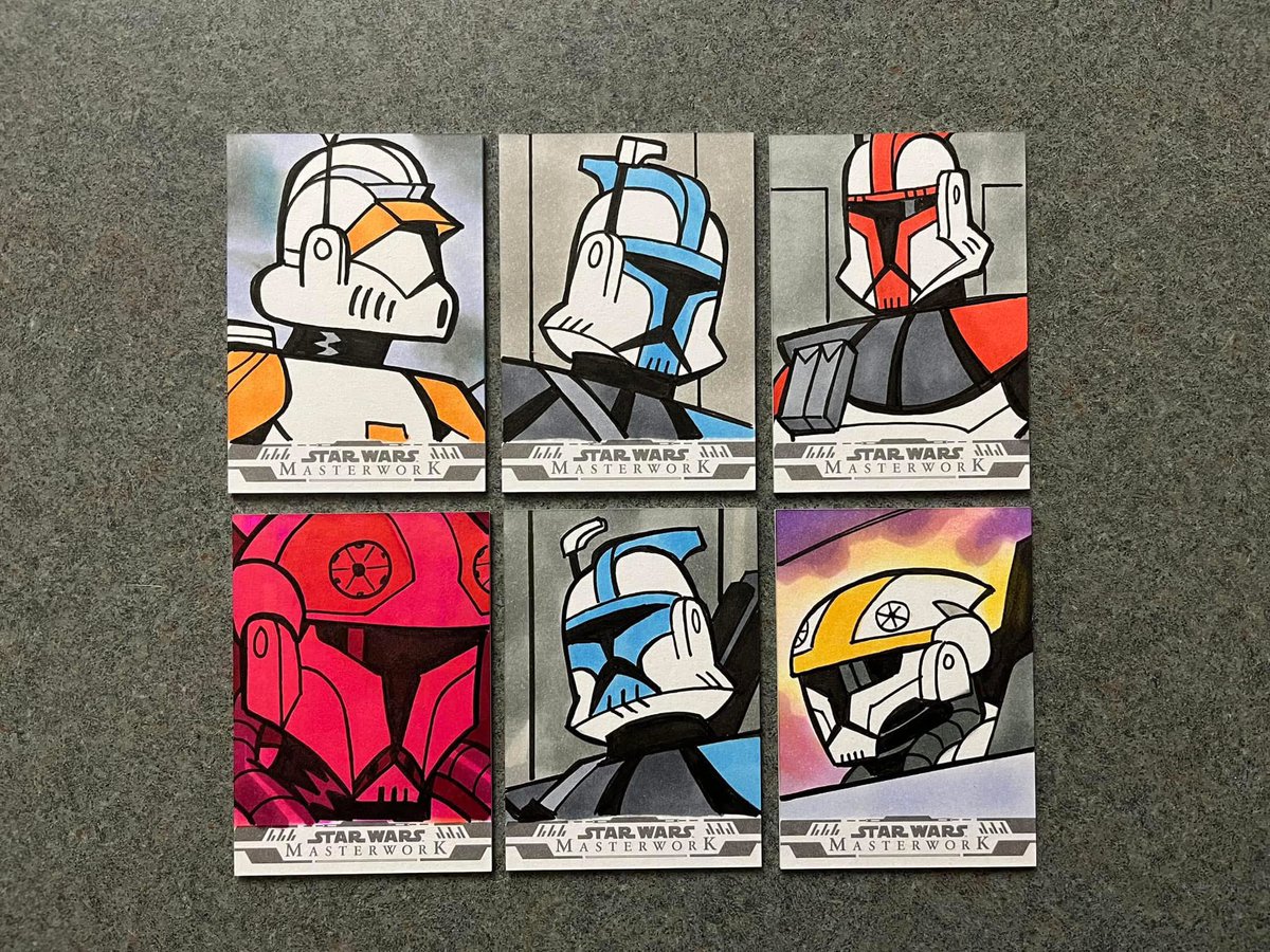 TimShinn73's tweet image. Star Wars Masterwork trading card set from Topps and Fanstics released today. 

Here are some of the sketch cards I drew for this set. Happy hunting. 

#starwars #starwarsmasterwork #topps #sketchcards