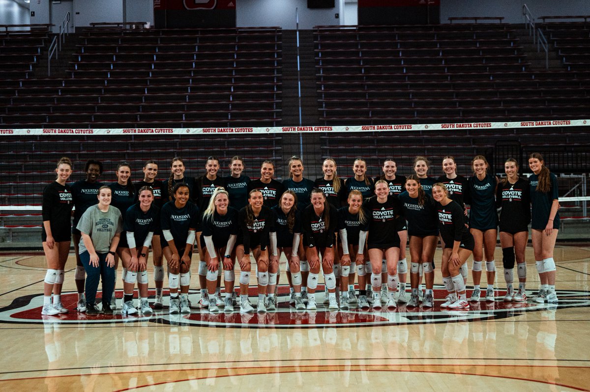 South Dakota Volleyball (@sdcoyotesvb) on Twitter photo Thanks for making the trip down to Verm last night <a href="/AugieVolleyball/">Augustana University Volleyball</a>!
#GoYotes x #WeAreSouthDakota Thanks for making the trip down to Verm last night <a href="/AugieVolleyball/">Augustana University Volleyball</a>!
#GoYotes x #WeAreSouthDakota