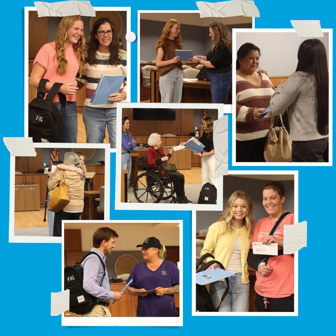 SEVEN VINGS!! Check out these photo's from Youth Leadership Upson students as they surprised seven members of their community by presenting them with $1,000 checks from the VING project!