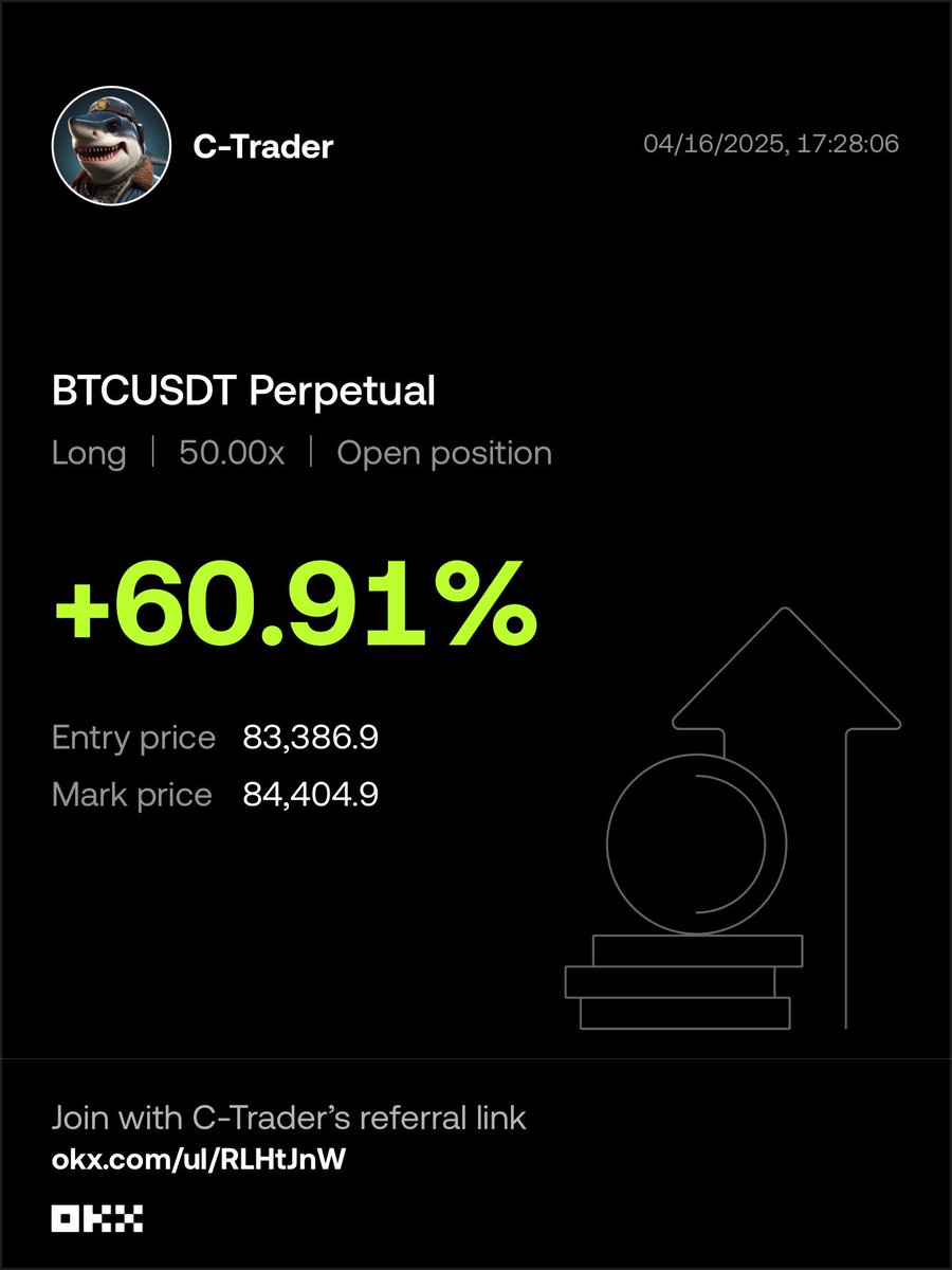 #BTC binance long emirleri marketi tuttu ama yine dirence geldik.

kalıcı olması için 84.500 üzeri kalıcılık şart. 84500 kırılırsa 85800 e kader gideriz.

Çine yeni tarife uygulandı risk var piyasalarda oyüzden temkinli ilerleyin.
