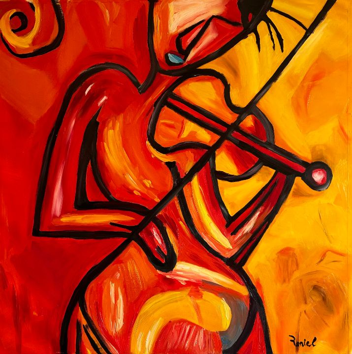 Art of the Day: "The Violin Virtuoso". Buy at: ArtPal.com/roniel?i=29766…