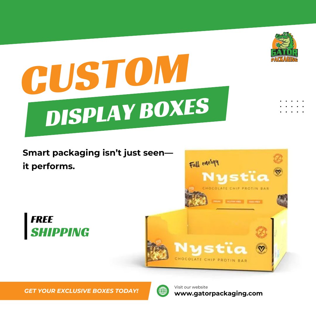 GatorPackaging's tweet image. Packaging That Speaks volumes about your brand. Our custom display boxes are designed to capture attention, elevate your product’s presence, and drive real results where it matters most—right at the point of sale.

#CustomDisplayBoxes #RetailDisplayBoxes #PackagingSolutions