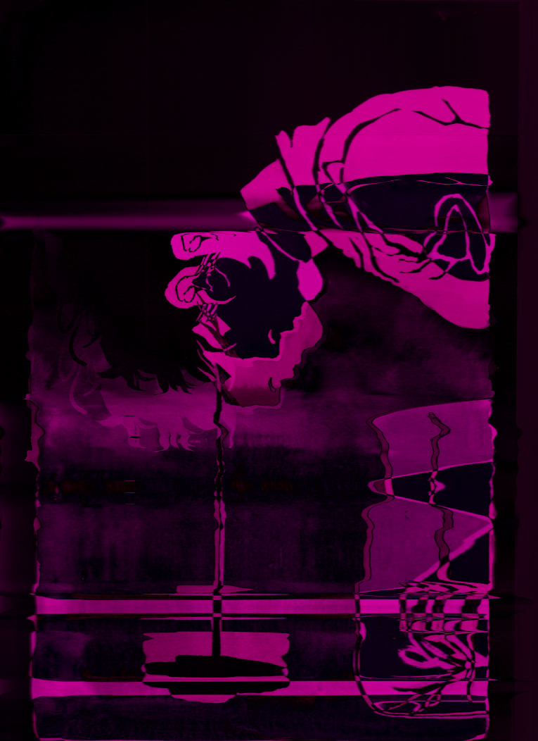 pikseart's tweet photo. Scanner manip + layered in Clip studio wacky results https://t.co/aLEQX5EJ4z