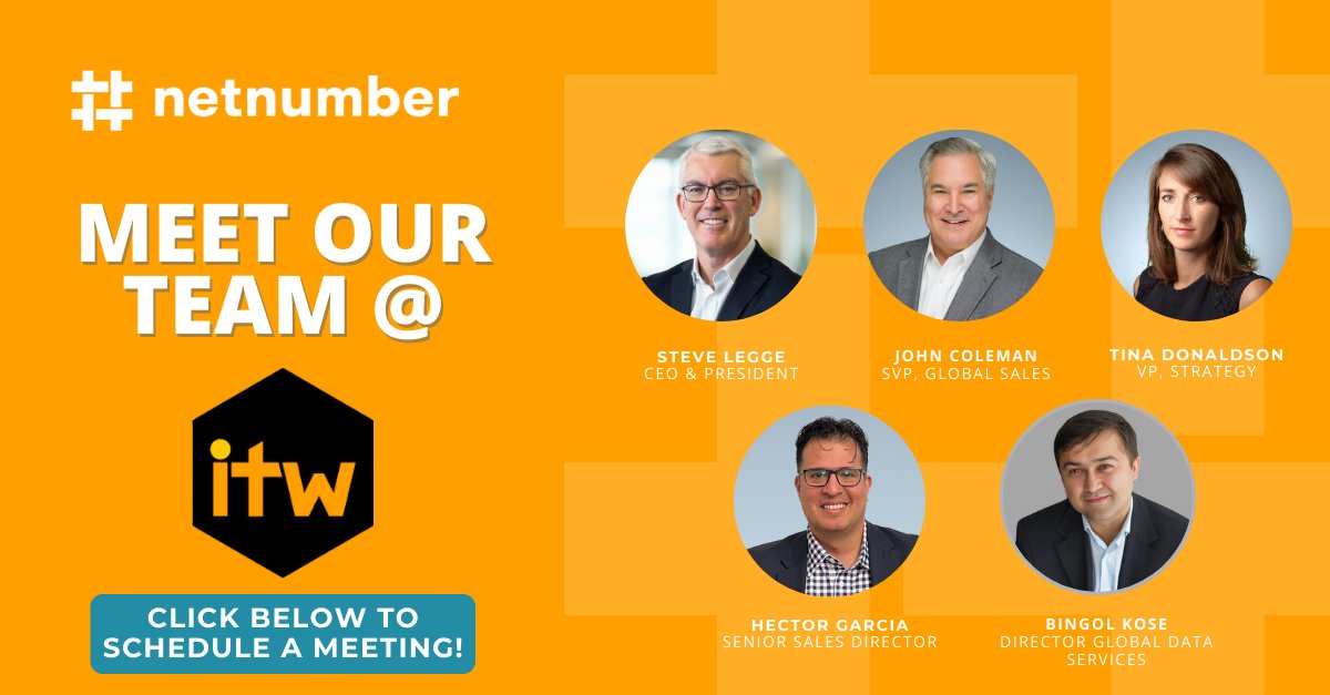 We're gearing up for a packed #ITW2025! Find netnumber in National Harbor, Maryland, May 5-7: 
Panel: Cutting the Complacency – Taking Action on Fraud 
May 6 | 3-4 PM | Keynote Stage 

MEF Meet-up
May 5 | McCormick &amp; Schmick’s 

🔗 Let’s connect: hubs.ly/Q03hD5jM0