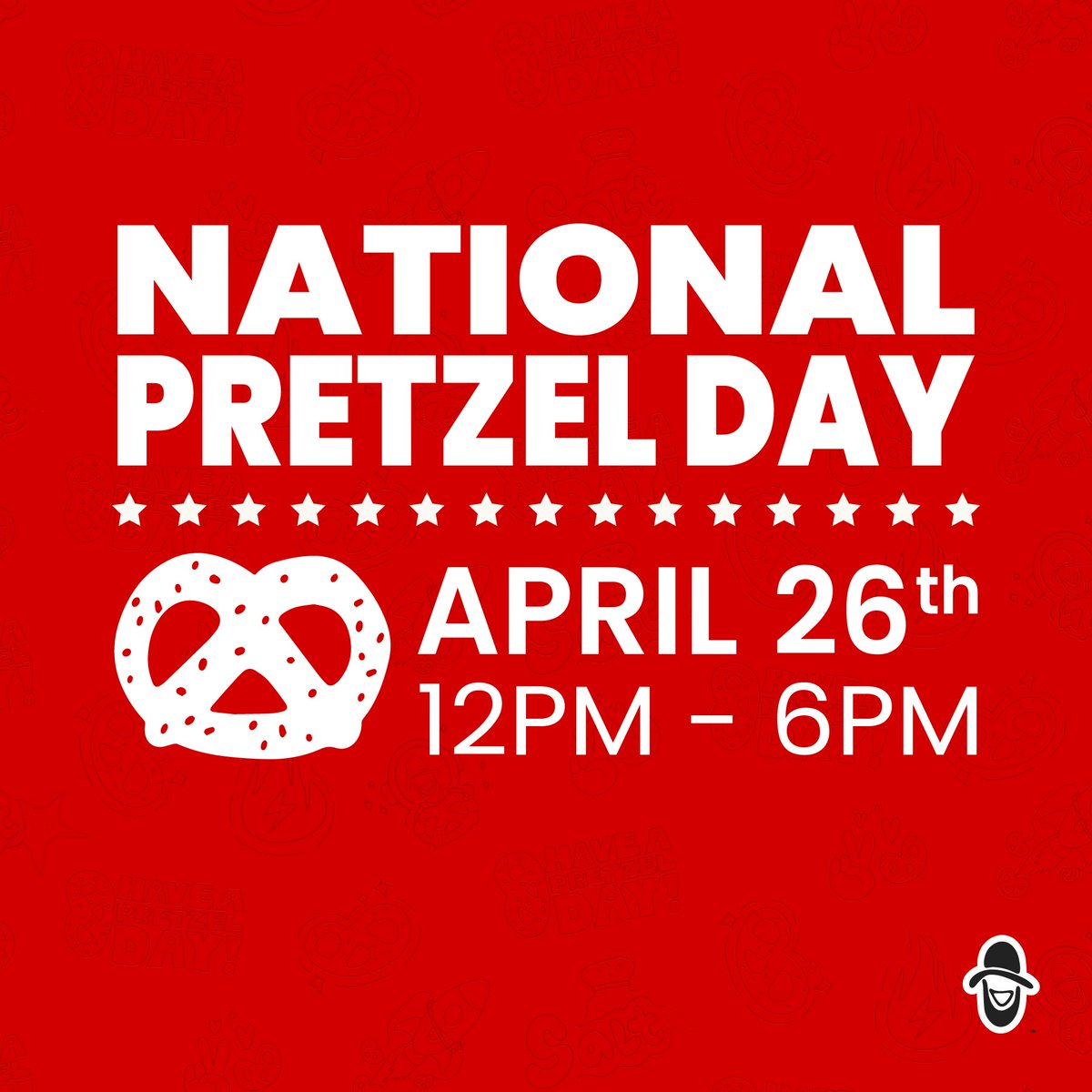 April 26th is National Pretzel Day! 🥨 Visit your local Ben's and receive a FREE Original Jumbo Pretzel when you donate to Tunnel To Towers! All proceeds made on April 26th will be donated to Tunnel To Towers! #haveapretzelday #worldpretzeldomination #nationalpretzelday