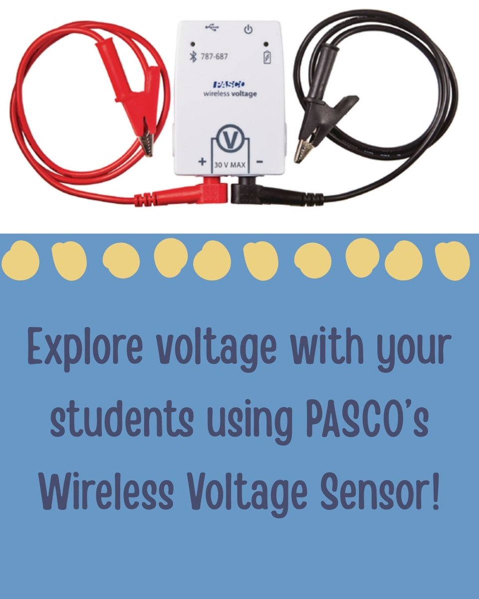 PASCOs Wireless Voltage Sensor is a versatile tool for exploring key concepts in both physics and chemistry. From studying electricity and circuits to investigating redox reactions and electrochemical processes, it supports a wide range of hands-on learning.

#physics #chemistry