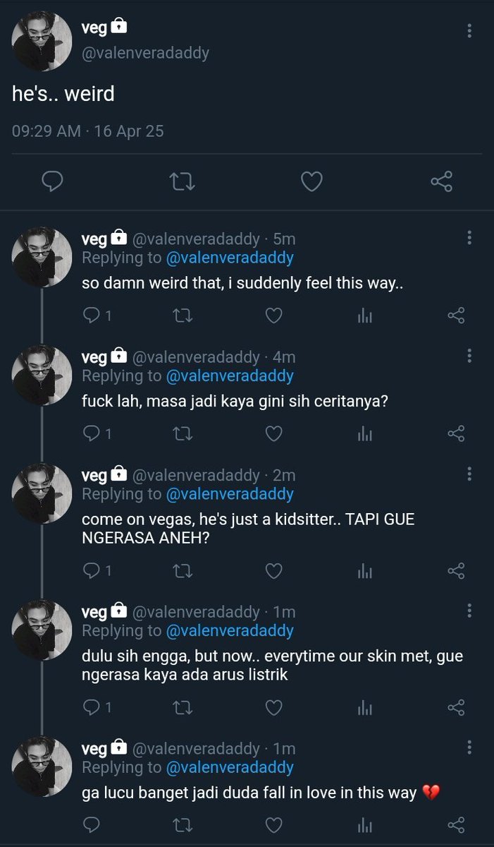 🤏🏻 — character introduction 

+ Daddy Vegas, si pekerja keras.