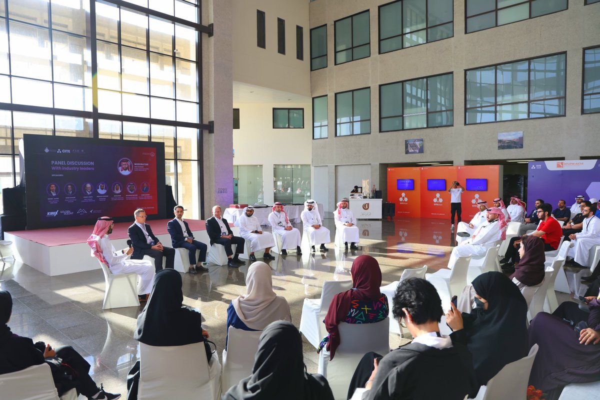 CHE_CITE's tweet photo. The panel discussion with industry leaders was a great success!
A huge thank you to our inspiring speakers and engaged audience for making it remarkable.
Together, we continue to #Elevate_To_Innovate! 🤩

#CITE #KFUPM #CITE2025 https://t.co/oP2Ka7YYO2
