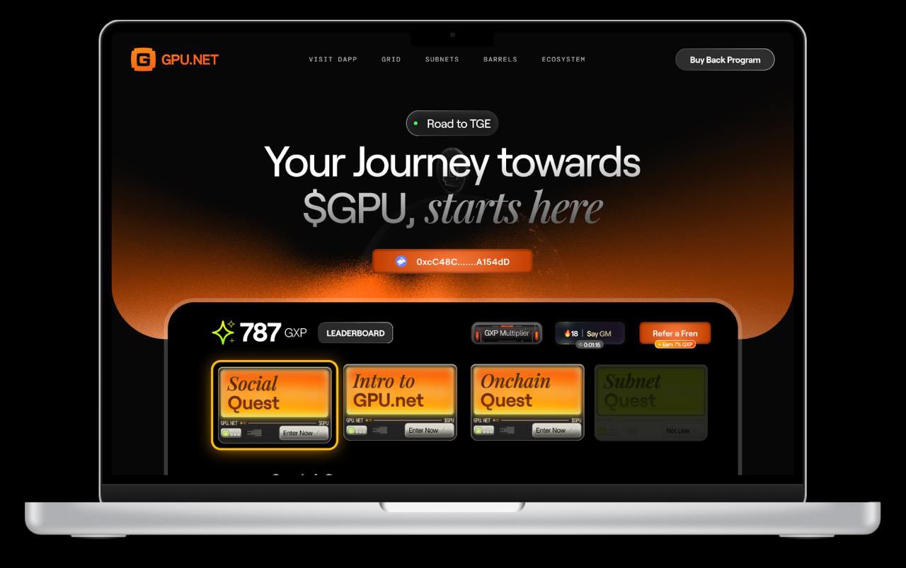 Dashboard airdrop GPU.NET