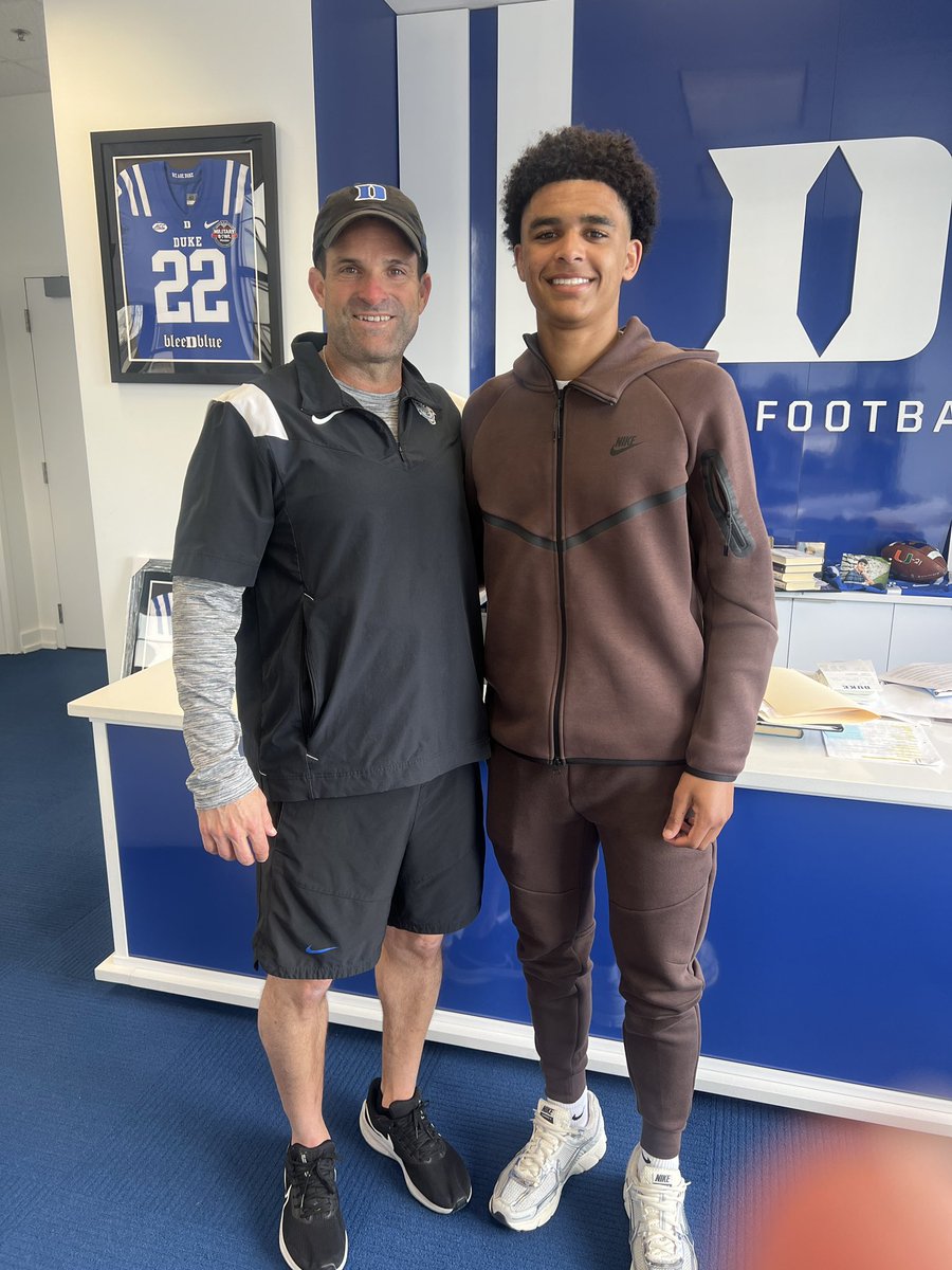 TraceHawkins_16's tweet photo. Excited to be back in Durham this weekend for the spring game. @coachbrewha @Coach_MannyDiaz @CoachCamClark @jenna_kinker @DukeRivals https://t.co/ggsIzLx0Oq