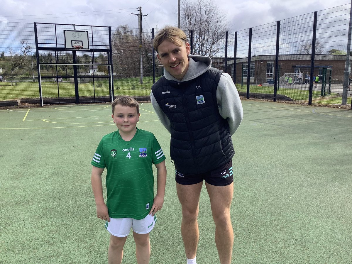 Good luck to our P7 pupil Leon who will play in the <a href="/AllianzIreland/">Allianz Ireland</a> <a href="/cnambnaisiunta/">Cumann na mBunscol</a> half time game on Saturday. <a href="/FermanaghGAA/">Fermanagh GAA</a> star Ultan Kelm gave Leon some advice for his big game. We also wish <a href="/FermanaghGAA/">Fermanagh GAA</a> all the best for Saturday's senior match. <a href="/BelcooGAA/">BelcooGAA</a> <a href="/fermanaghcnamb/">Fermanagh Cumann na mBunscol</a>