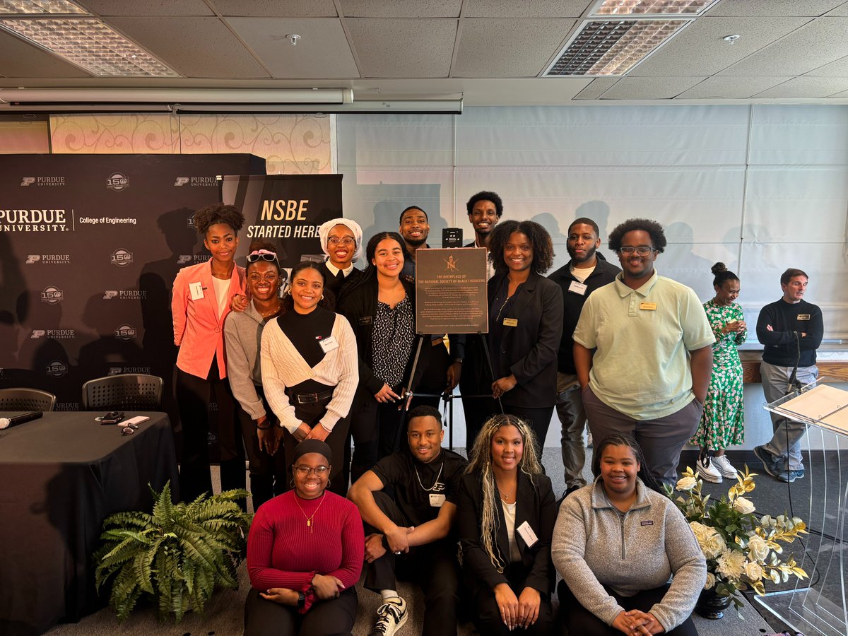 purduemep's tweet photo. This year, we celebrated 50 years of MEP and NSBE with a series of unforgettable moments — from alumni panels and campus tours to heartfelt reenactments and the historic plaque dedication in STEW 202. Founders and alumni returned home to honor the past and inspire the future. https://t.co/PBaLkEO0aB