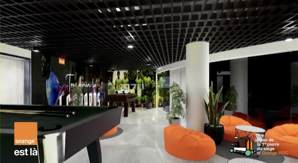La maquette du prochain siège de Orange RDC  à Kinshasa