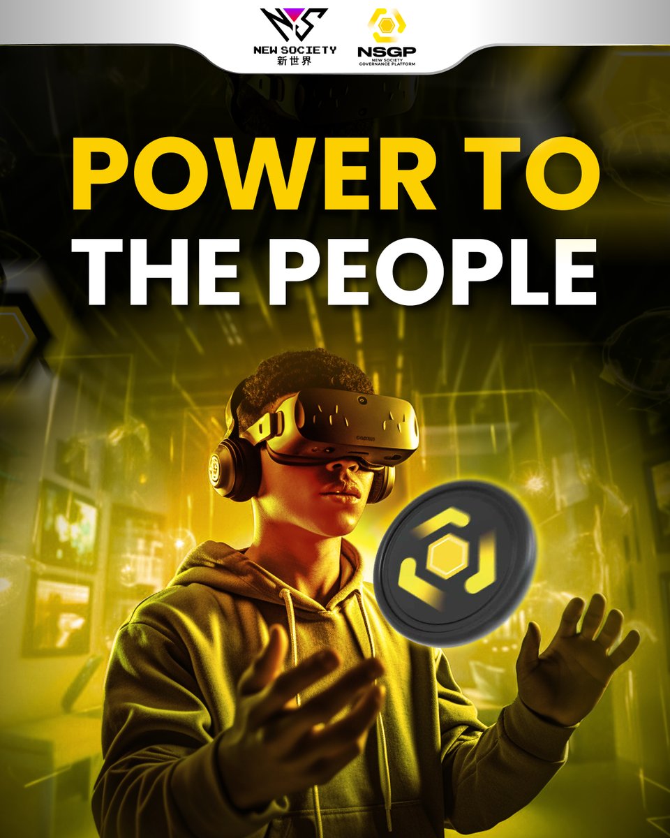 newsociety_comm's tweet photo. ⚡Power to the People 🔗  

Governance shouldn't be reserved for the elite👑. 
With NST, NSG, and bNSG, every voice counts. 
At New Society, we're building a future where you help shape the rules. It’s not just decentralization — it’s empowerment.💪 🌍  
 
#NewSociety #NSGP #CryptoGovernance #Web3Community #NST #NSG #bNSG #PowerToThePeople